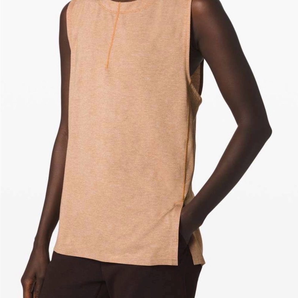 Lululemon Esker Tank top Sleeveless Tan Top see measurements